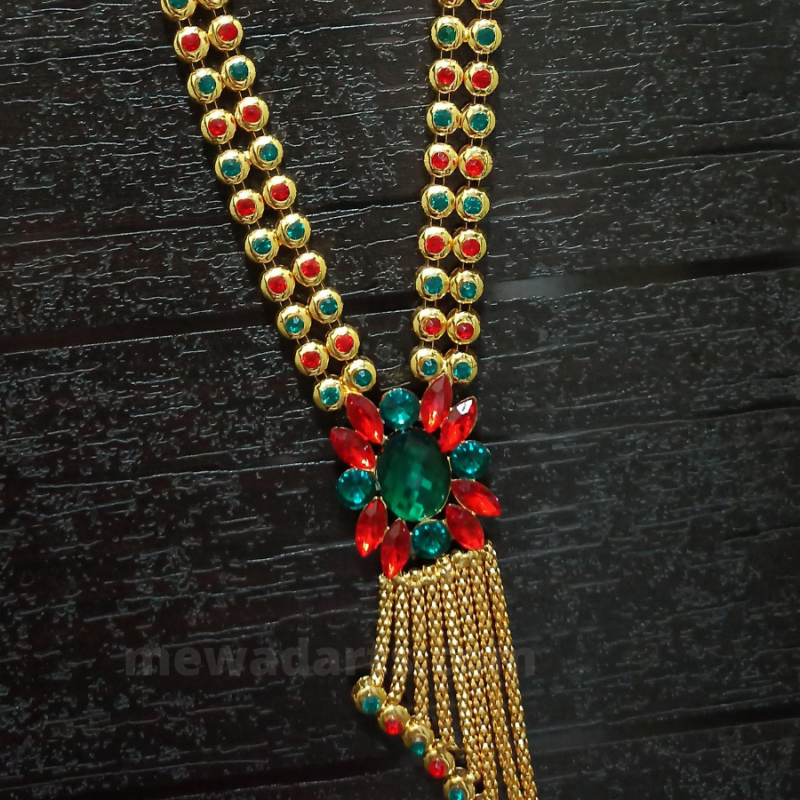 Ganpati Haar Stone Latkan