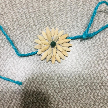 Eco Friendly Rakhi With Plantable Seed - Cucumber And okra