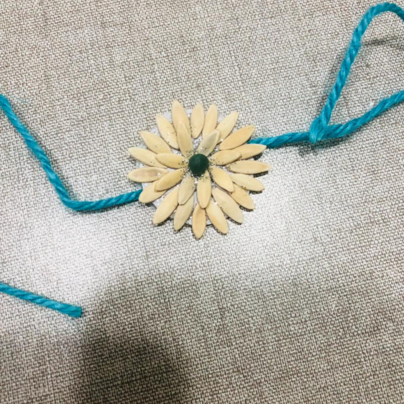 Eco Friendly Rakhi With Plantable Seed - Cucumber And okra