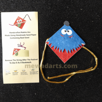 Eco friendly Basil seed rakhi (cartoon )