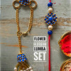 Flower Blossom lumba Set With Latkan