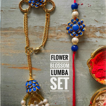 Flower Blossom lumba Set With Latkan