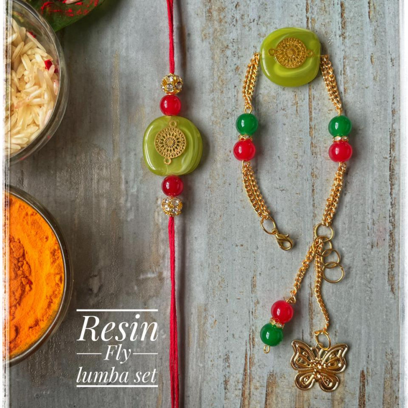 Resin Fly lumba Set With Latkan