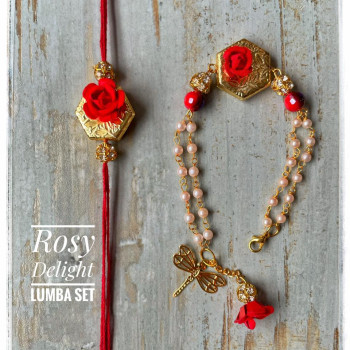 Rosy Delight lumba Set With Latkan Rosy Delight lumba Set With Latkan