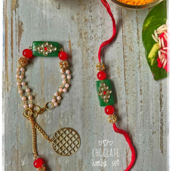 Chochlate lumba Set With Latkan