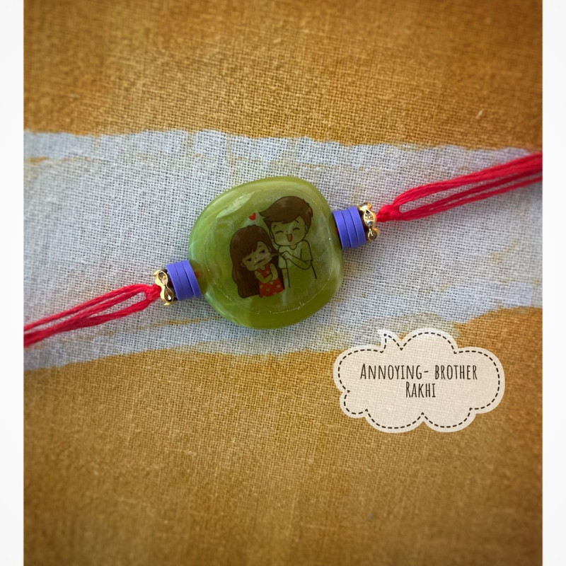 Annoying Brother Desing stone Rakhi Annoying Brother Desing stone Rakhi