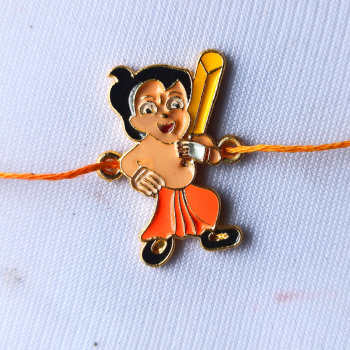 Chota Bheem with bat Rakhi