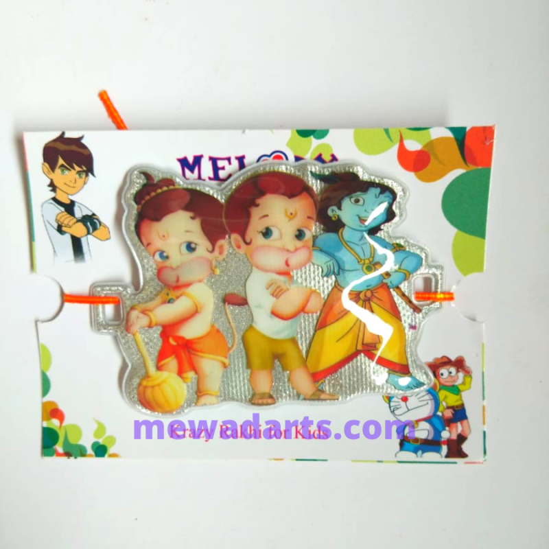 Krishna Bal Hanuman Lightwali rakhi
