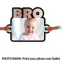 Bro Top Customized Photo Rakhi With Text