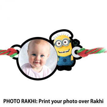 Minnion Kids Rakhi With Customized Photo