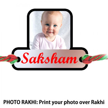 Customized Rakhi With Photo And Name Customized Rakhi With Photo And Name