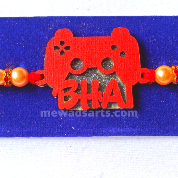Play station Bro MDF Text Rakhi