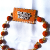 PubG Bro MDF Silver Text Rakhi With Rudraksh Baeds PubG Bro MDF Silver Text Rakhi With Rudraksh Baeds