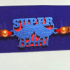 Super Bhai Moustache Single Color English Text Rakhi