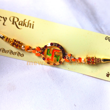 Multi-Color Swastik Rakhi Multi-Color Swastik Rakhi