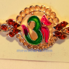 Multi-Color Om Round Rakhi