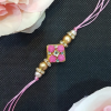 Kundan Beads Stone ring Rakhi