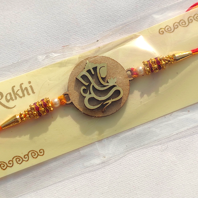 Ganesha Icon MDF Rakhi Ganesha Icon MDF Rakhi