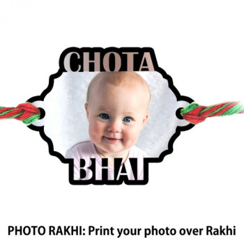 Customized Photo Rakhi With Chota Bhai Text