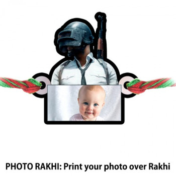 Pubg Bro Rakhi With Customized Photo