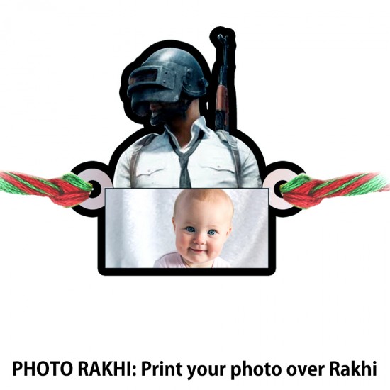 Pubg Bro Rakhi With Customized Photo
