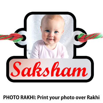 Name Square Photo Rakhi Name Square Photo Rakhi
