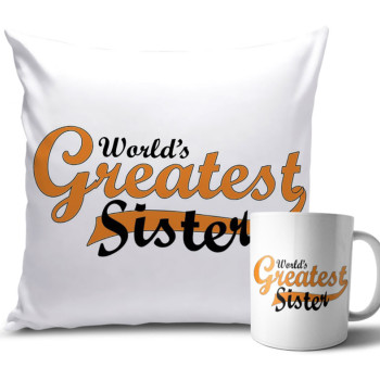 White Colour Rakhi Cushion and Mug Combo 12 X 12 Inches White Colour Rakhi Cushion and Mug Combo 12 X 12 Inches