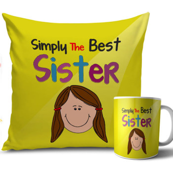 Yellow Green Colour Rakhi Cushion and Mug Combo 12 X 12 Inches Yellow Green Colour Rakhi Cushion and Mug Combo 12 X 12 Inches