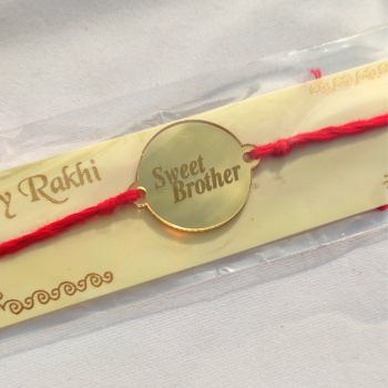 Sweet Brother Single Color English Text Rakhi Sweet Brother Single Color English Text Rakhi