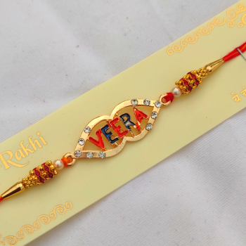 Veera Multi-Color English Text Rakhi